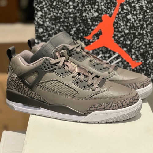 Air Jordan Spizike Low Cave Stone Anthracite new leather athletic shoes size 44