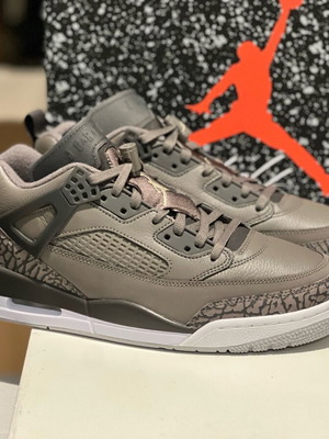 Air Jordan Spizike Low Cave Stone Anthracite new leather athletic shoes size 44