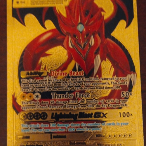 slifer the sky dragon pokemon card gold Amazon.com: YU-GI-OH! - Slifer The Sky Dragon (PGLD-EN032) - Premium Gold -  Unlimited Edition main image 0