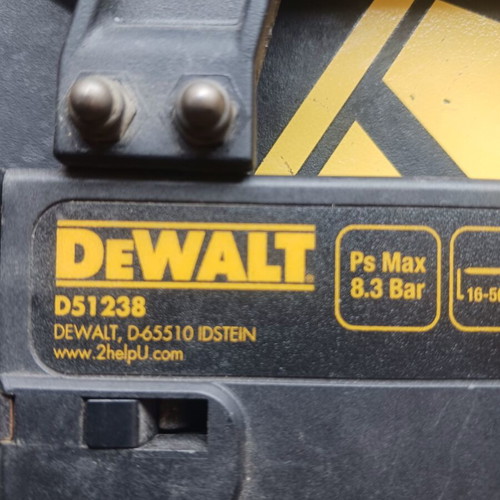 Dewalt D51238 pneumatic nail gun like new, 16–50mm