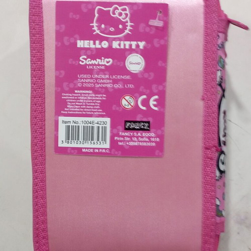Hello Kitty Triple Zipper Pencil Case new