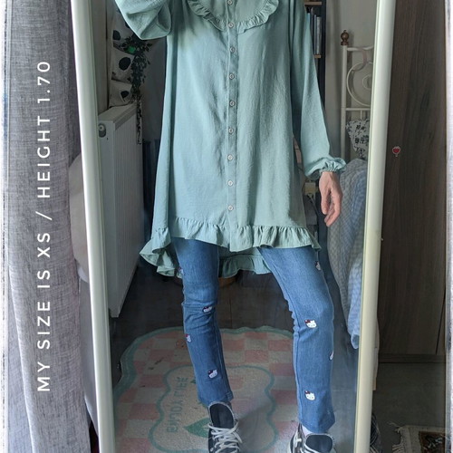 Spring dress tunic like new, mint color