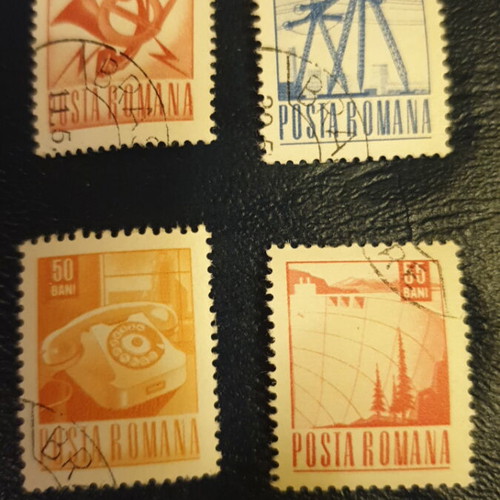 Romanian stamps 1967 used, set of 4