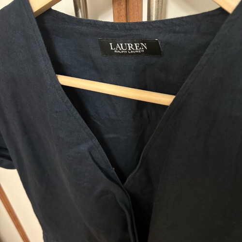 Ralph Lauren linen dress new, size M, navy