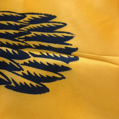 Byzantine flag 87 x 128 cm like new, yellow with double-headed eagle