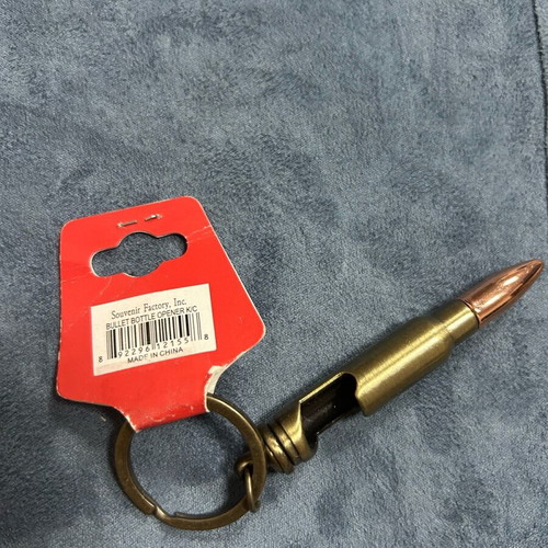 Keychain bottle opener new in ball shape “We don’t dial 911”