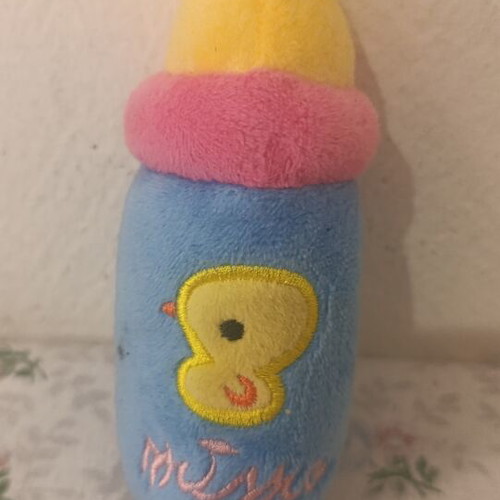 Plush pet toy set with squeaker mechanism, like new, 5 pieces