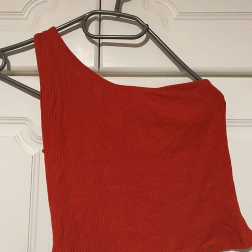Red one-shoulder blouse like new by Ths Fashion
