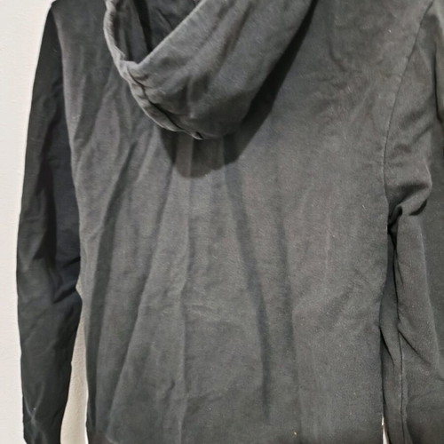 Set of 2 cardigans used, black and blue, faded black-and-white