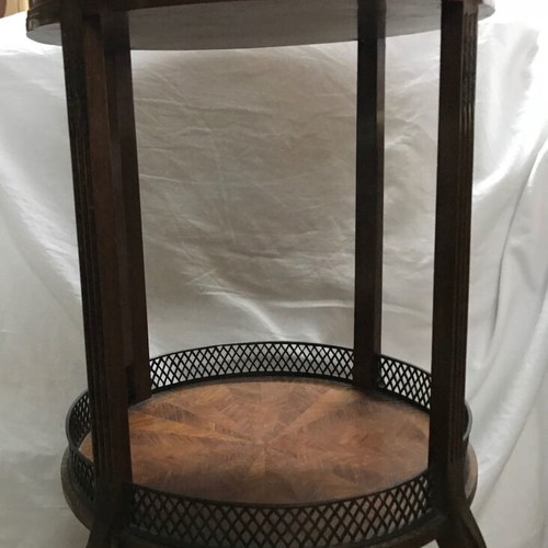 Set of 2 Louis XVI style tables used, antiques