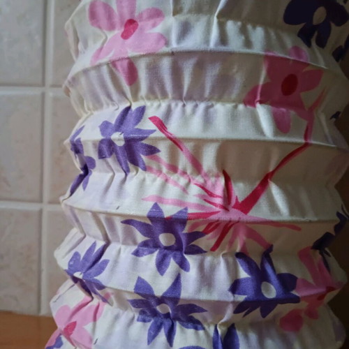 Lantern made of cotton fabric and metal new with star patterns