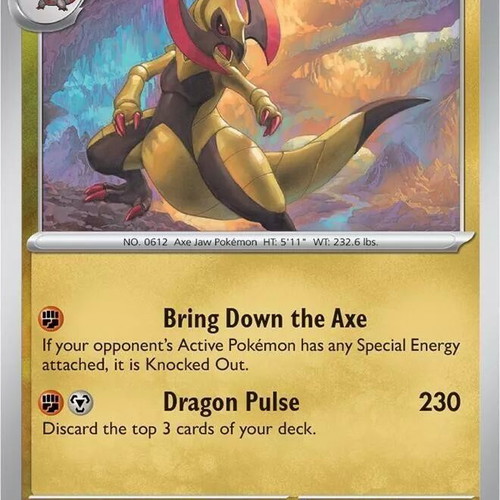 Haxorus Pokemon collectible card new, Shrouded Fable 046/064