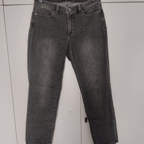 Talbots slim ankle curvy gray jeans like new, small medium