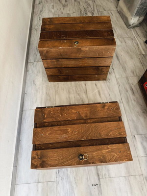 Storage chests and benches like new, plywood, indoor and outdoor