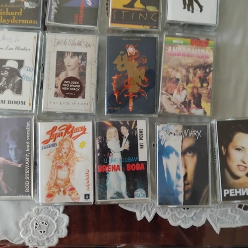 Συλλογή ακουστικών κασετών μεταχειρισμένη, 13 κασέτες με επιτυχίες 80s και 90s