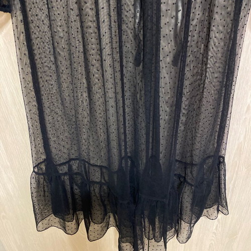 Zara transparent dress size S like new, black