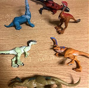Αυθεντικά Jurassic world φιγούρες δεινόσαυροι 6 τεμ