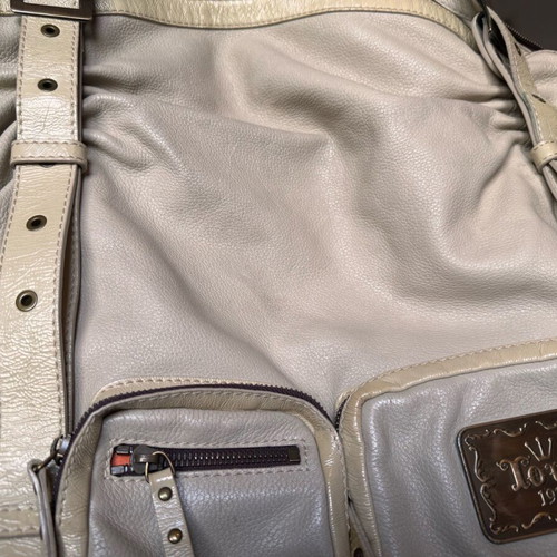 Tous leather shoulder bag beige like new