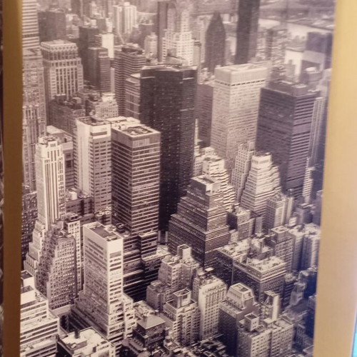 Canvas frames Manhattan skyscrapers set of 3, new