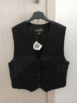 Sugar black vest new, size L