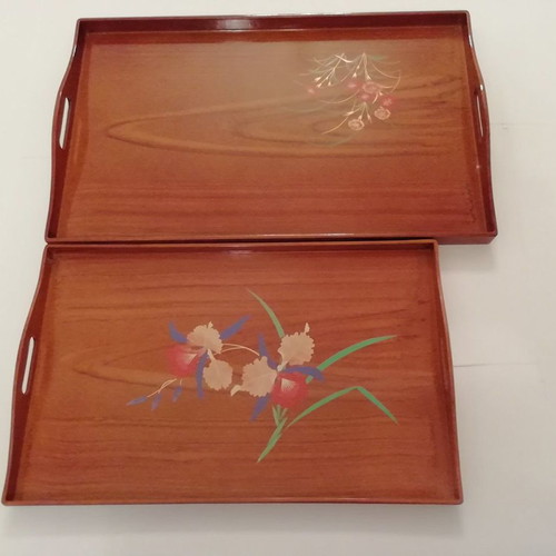 Luxury light brown Japanese tray set new