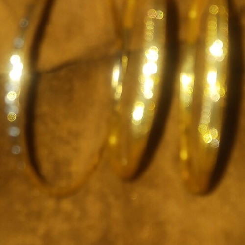 Set of 3 gold bracelets with design