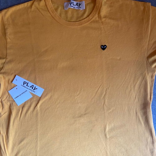 Comme des garçons Play tshirt used, size XL, orange