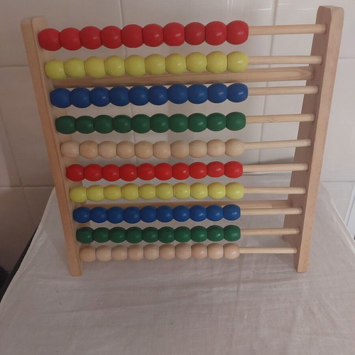 Wooden abacus like new 25x25 cm