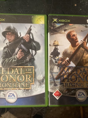 Medal of Honor Frontline and Rising Sun Xbox classic games
