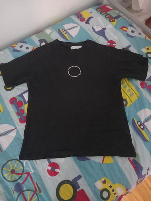 Zara black cotton short-sleeve t-shirt like new, size 140-152 cm