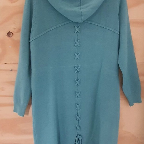 Cardigan new, size L, Seaglass color with back details