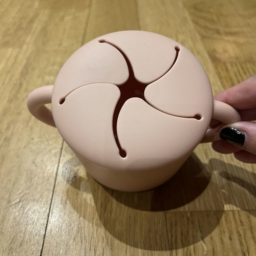 Mushie Silicone Snack Cup new