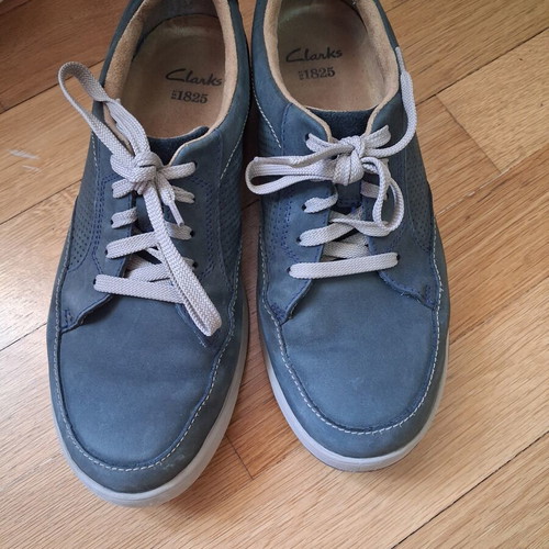 Clarks moccasins size 41 like new, blue