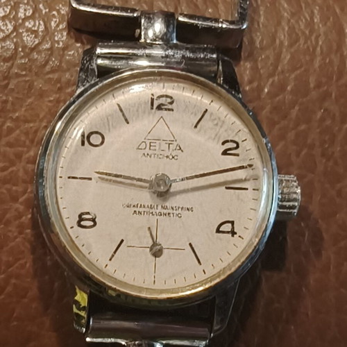 Delta Antichoc vintage mechanical hand-wind watch, women's