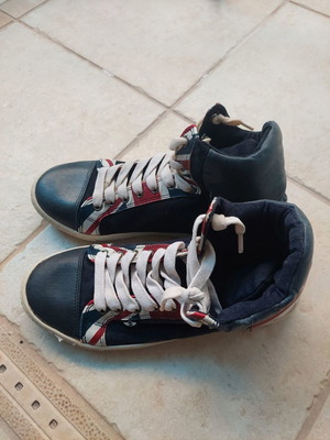 Sneakers Mini Cooper Union Jack μεταχειρισμένα, unisex, μέγεθος 40, μπλε