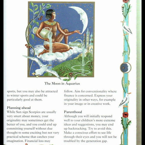 Scorpio book used, The Sun and Moon Signs Library