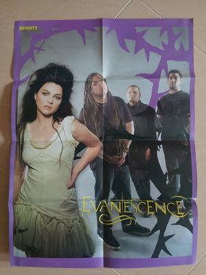 Evanescence collectible poster like new, size 40 x 55cm