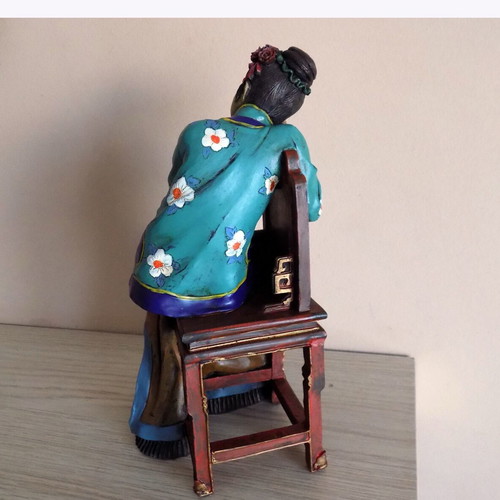 Chinese figurine used, vintage, hard material, 16 cm