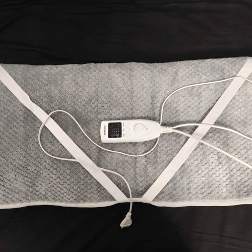 Rohnson single electric blanket washable with timer gray 150x80cm like new
