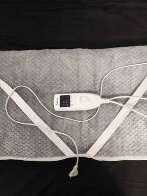 Rohnson single electric blanket washable with timer gray 150x80cm like new