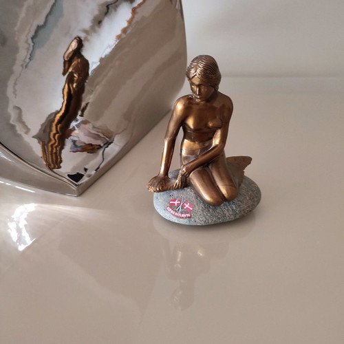 The Little Mermaid Statue Souvenir From Copenhagen in Excellent Condition