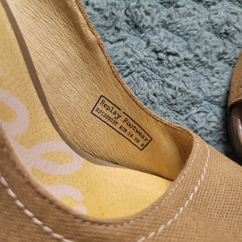 Replay women's pumps used, mustard color, size 38