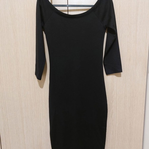 Midi tight dress Zara black like new, size S