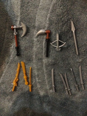 Lego Ninjago weapons like new