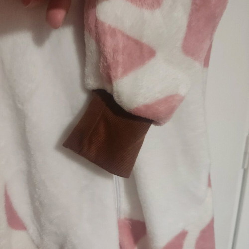 Onesie like new giraffe pattern, size 10 years, pink-white