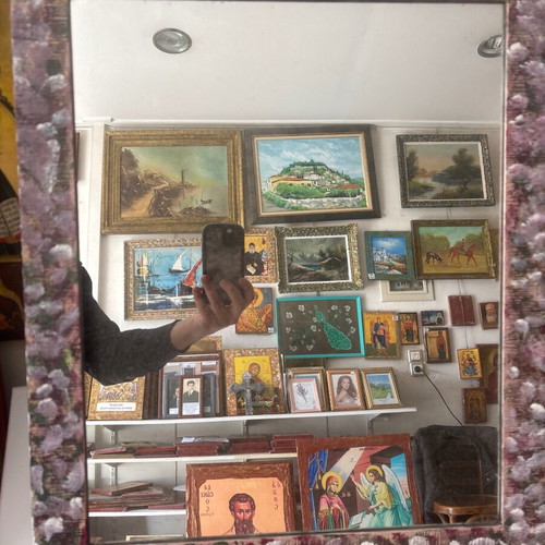 Handmade mirror new, dimensions 48x58