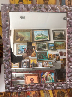 Handmade mirror new, dimensions 48x58