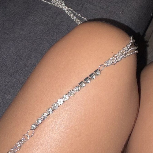 Body chain Shein used, silver color