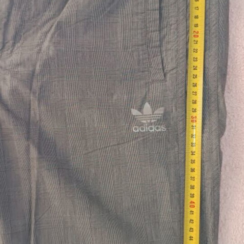 Adidas Originals men's gray checkered bermuda shorts medium like new