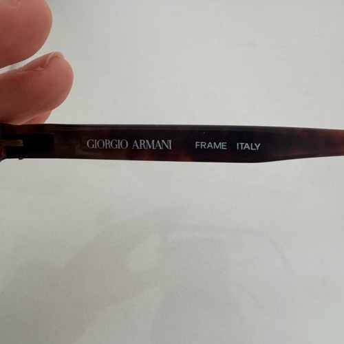 Giorgio Armani sunglasses used, brown tortoiseshell frame with degrade lenses